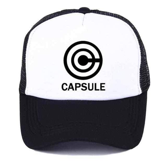 Dragon Capsule Trucker's Baseball Hat Cap Black White - Superhero Gym Gear
