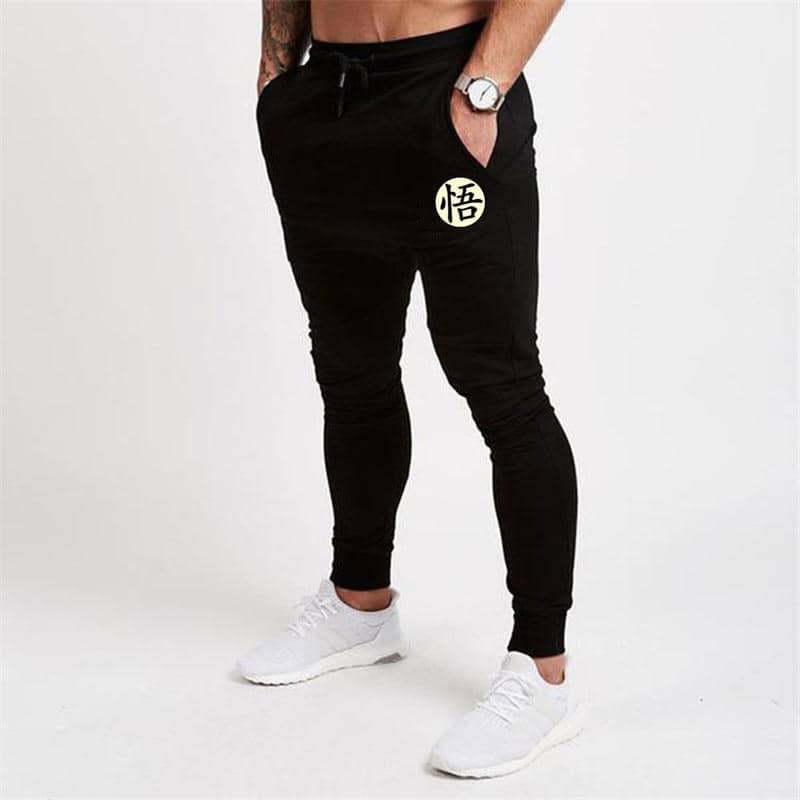 Dragon Fitted Workout Sweats Black V2 - Superhero Gym Gear