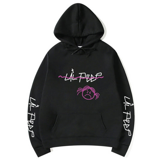 Lil Peep Sad Face Pullover Hoodies Multiple Colors - Superhero Gym Gear