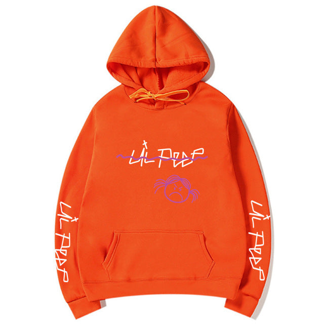 Lil Peep Sad Face Pullover Hoodies Multiple Colors - Superhero Gym Gear