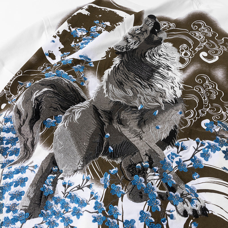 The Wolf Heavy Embroidered T-shirt